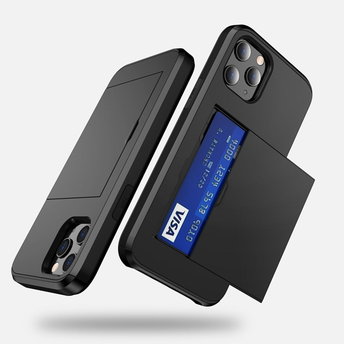 AMZER Hybrid-Kartenetui mit Gürtelclip für iPhone 12
