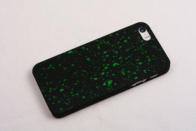Green Starry Night iPhone Cases