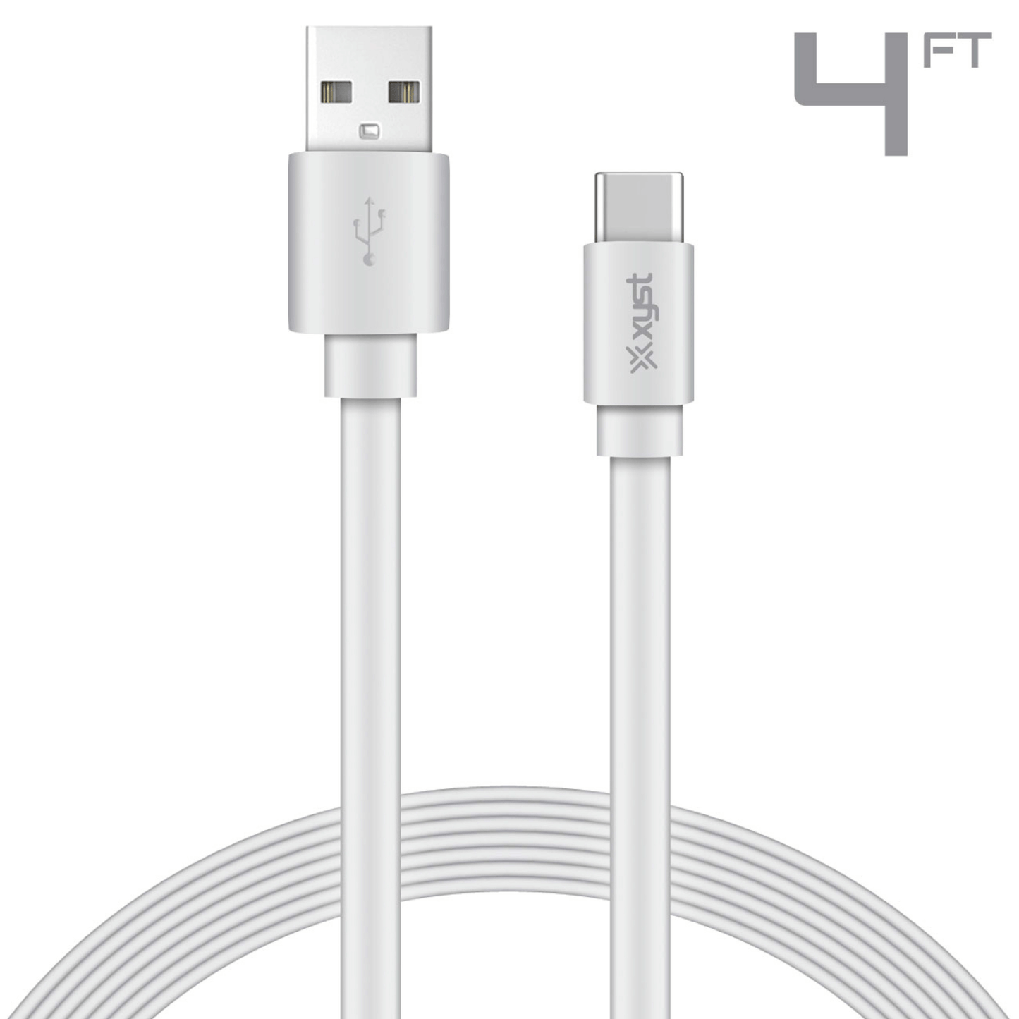 Xyst Lade- und Synchronisationskabel USB auf USB-C Flachband 1,2 m