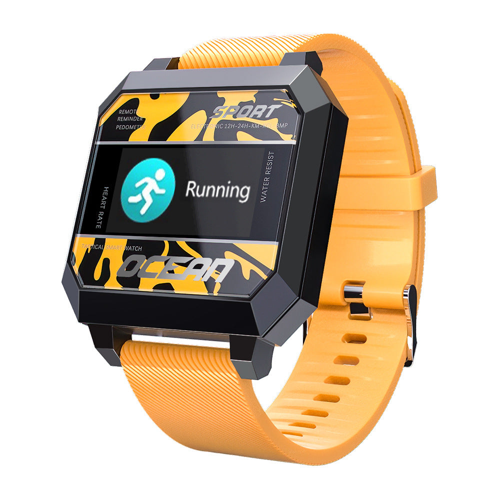 Herzrate Blutdruck Oximeter Schritt Smart Sportuhr