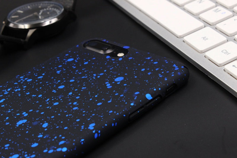 Navy Starry Night iPhone Cases