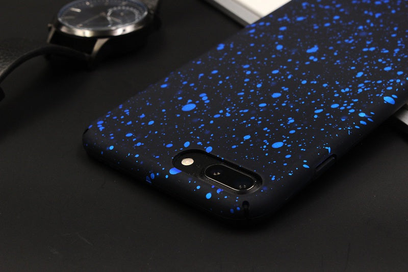 Navy Starry Night iPhone Cases
