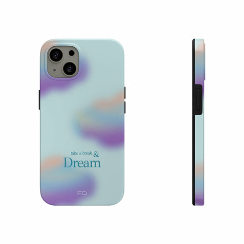 Funda para iPhone "Tómate un respiro y sueña" con carga inalámbrica