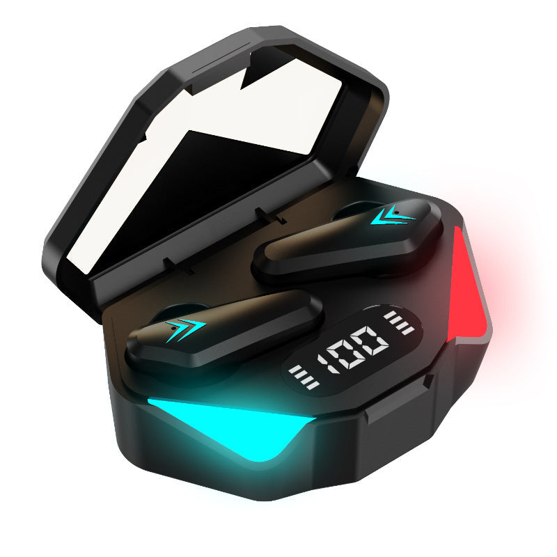Auriculares Bluetooth con pantalla digital de baja latencia para juegos deportivos