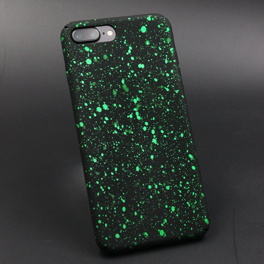 Green Starry Night iPhone Cases
