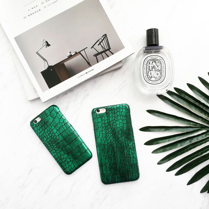 Blackish Green Crocodile iPhone Case