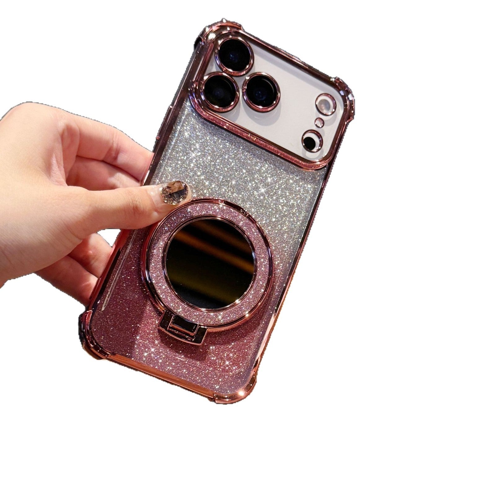 Gradient Flash Mirror Phone Cases in Multiple Colors for Stylish