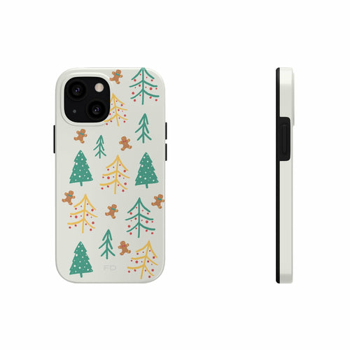 Schutzhülle für iPhone „Weihnachtsbaum“ mit kabelloser Ladefunktion