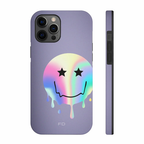 Happy Face with Stars Handyhülle für iPhone mit kabellosem Laden