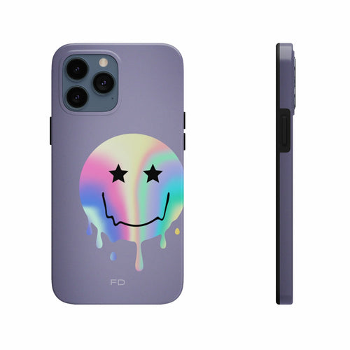 Happy Face with Stars Handyhülle für iPhone mit kabellosem Laden