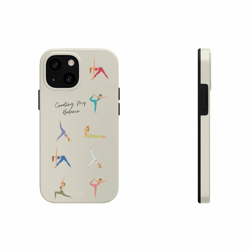 Yoga-Posen Robuste Hülle für iPhone mit kabelloser Ladefunktion