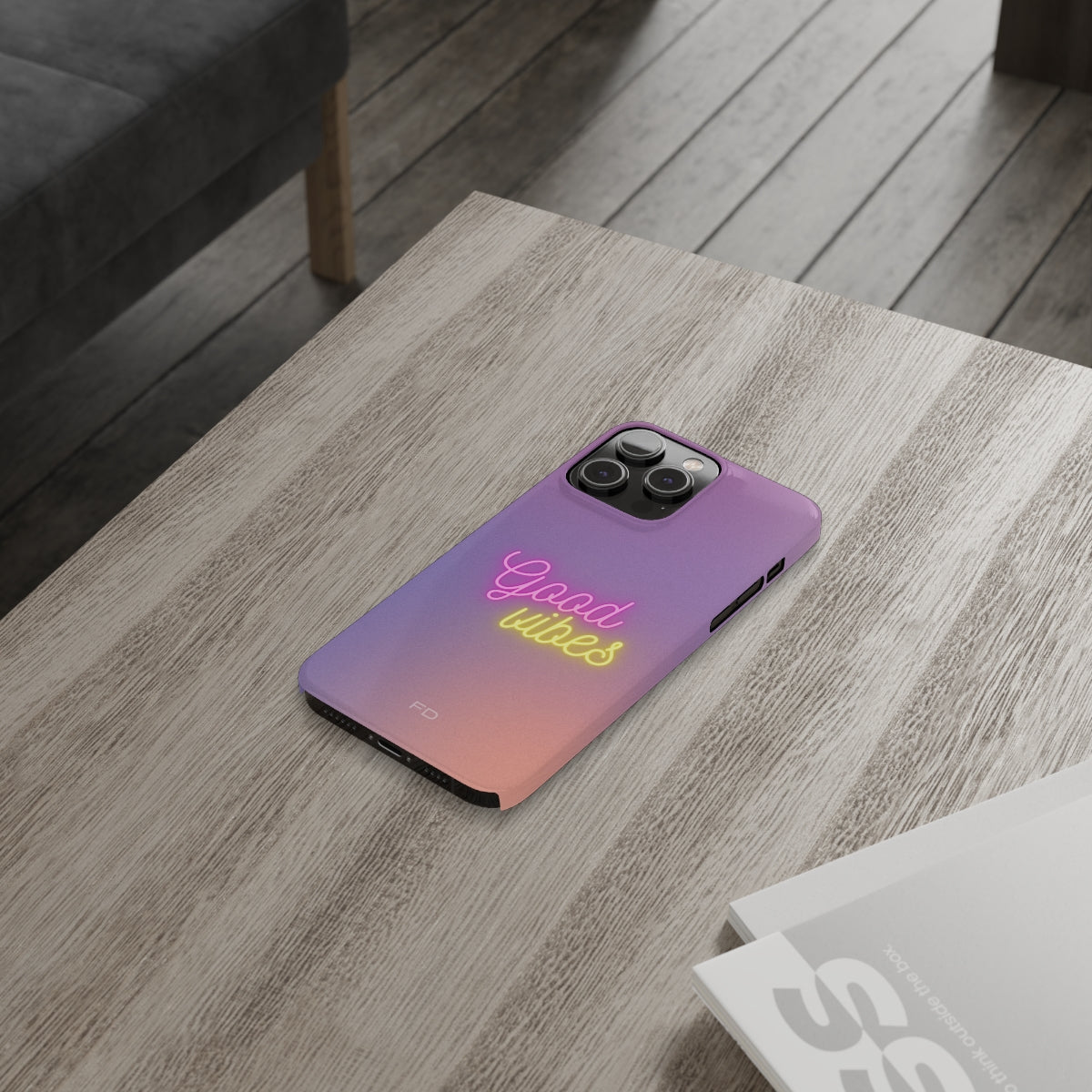 Good Vibes Theme Slim Case für iPhone 14 Serie