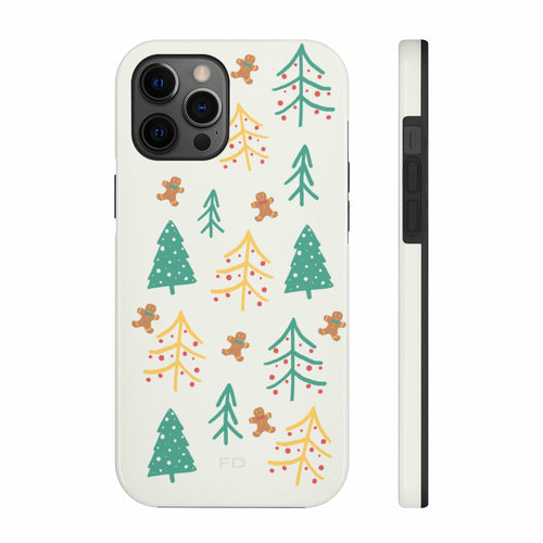 Schutzhülle für iPhone „Weihnachtsbaum“ mit kabelloser Ladefunktion