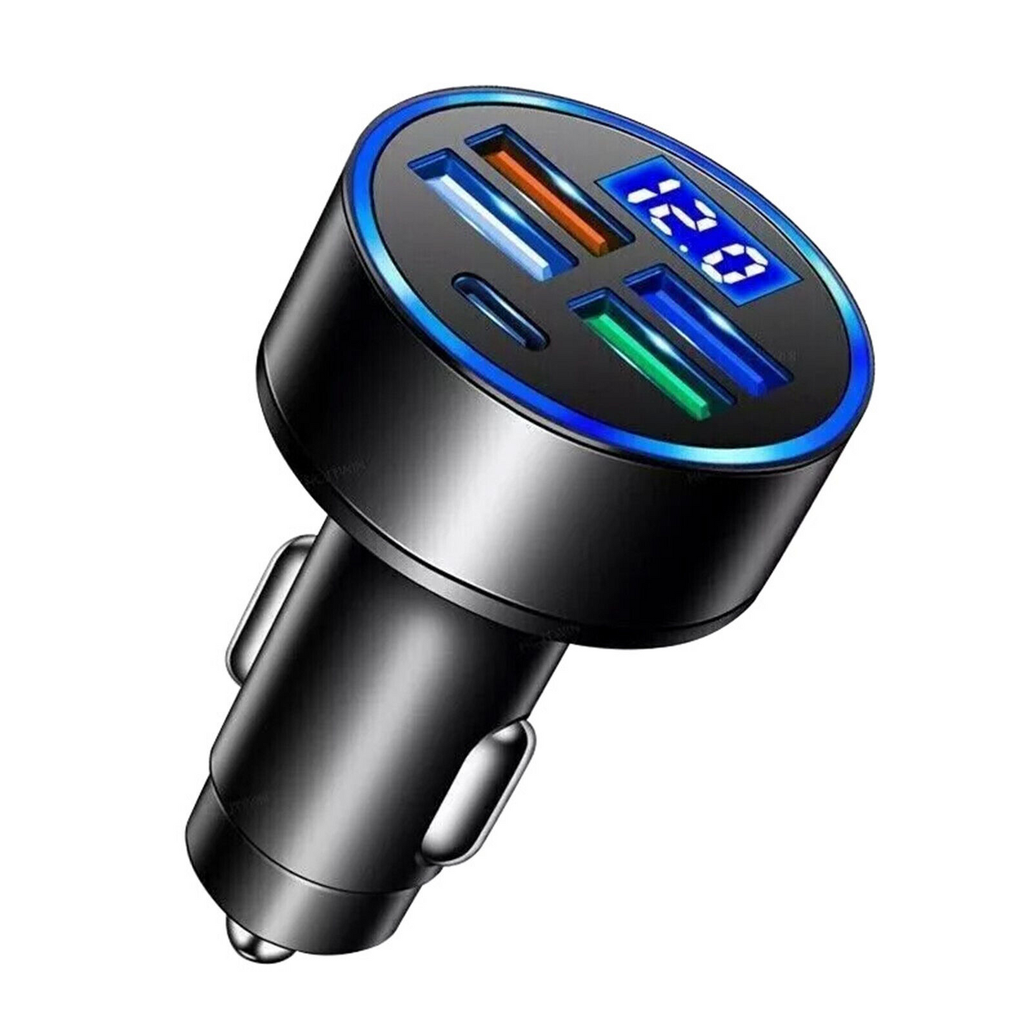 Adaptador de cargador de coche superrápido de 5 puertos USB para iPhone Samsung Android