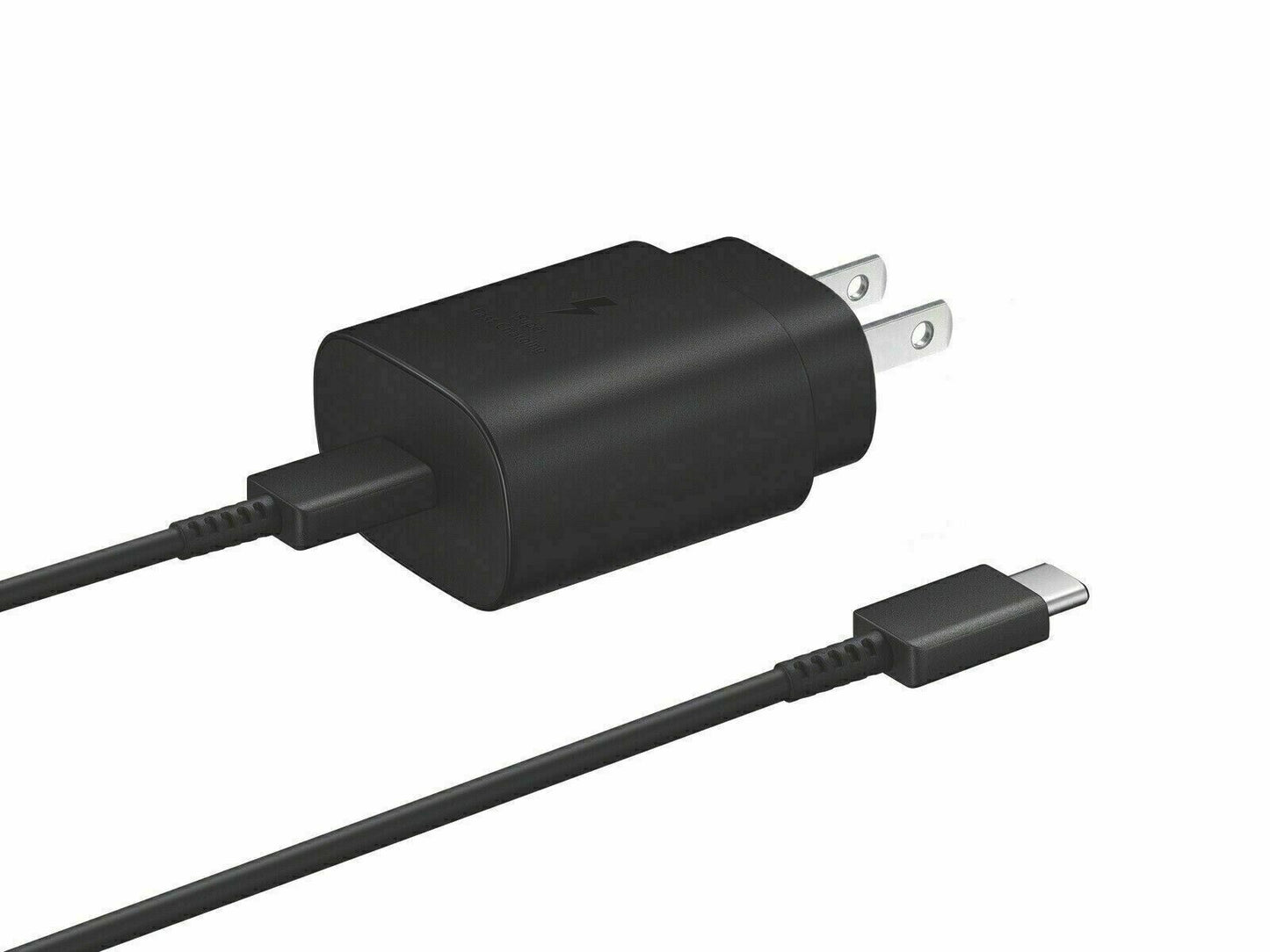 Cargador de pared súper rápido USB-C de 25 W + cable de 6 pies para Samsung Galaxy