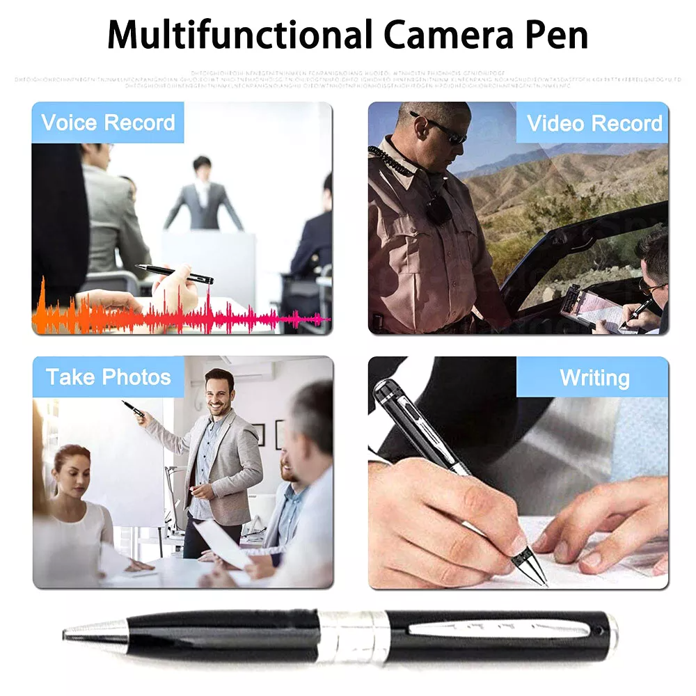 Stiftkamera Cam Mini Versteckte Tasche Audio Video Rekorder DVR Sicherheit