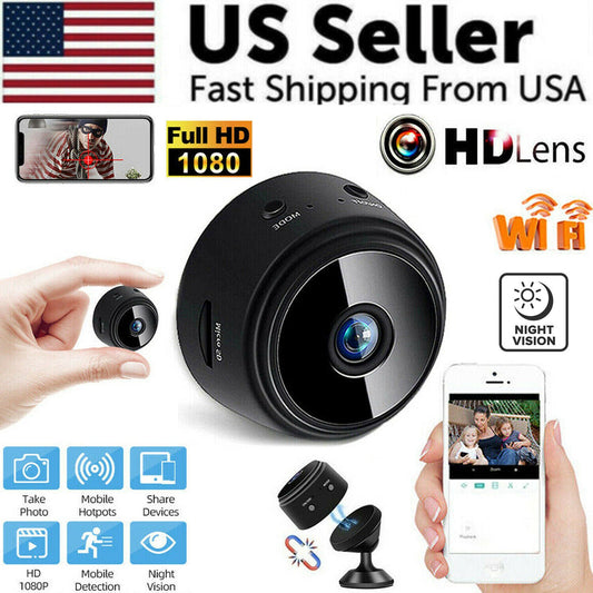 Mini WLAN Versteckte Kamera IP Überwachungskamera DVR Nachtsicht HD