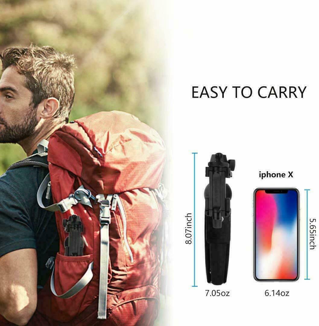Trípode con palo selfi de 101,6 cm con control remoto Bluetooth portátil para iPhone y