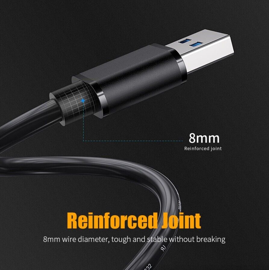USB 3.0 A Male to A Male Cable Data Transfer Super Speed Power Charger