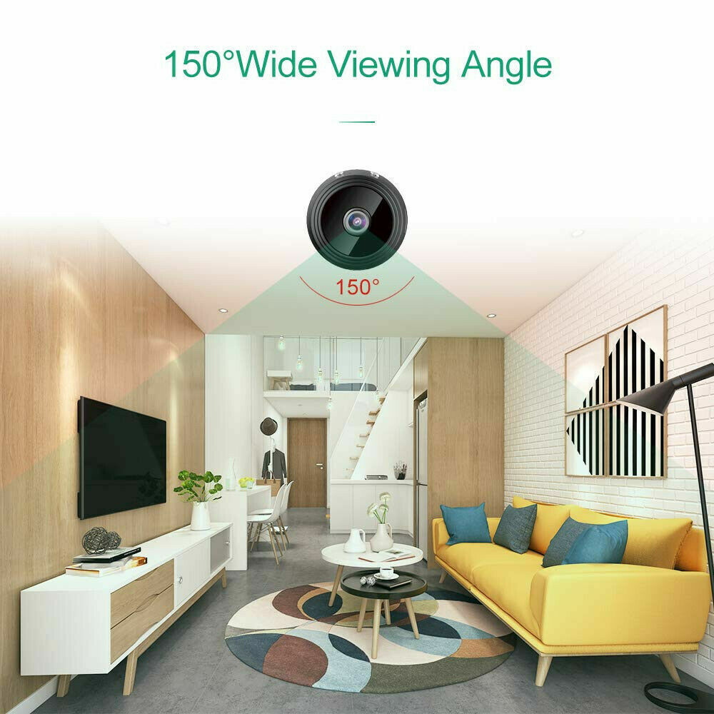 Mini WLAN Versteckte Kamera IP Überwachungskamera DVR Nachtsicht HD