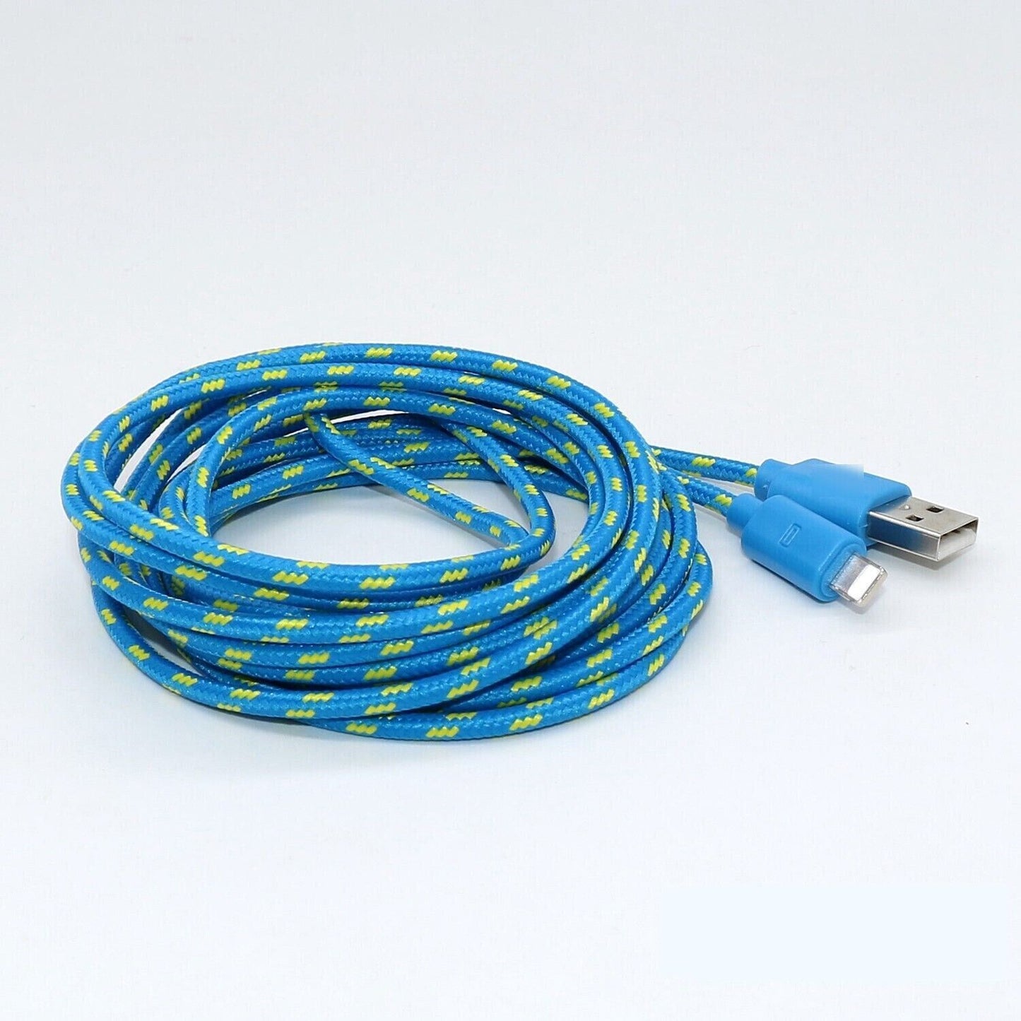 Cable de datos de carga, paquete de 5, de 3/6/10 pies, trenzado de nylon, para Apple