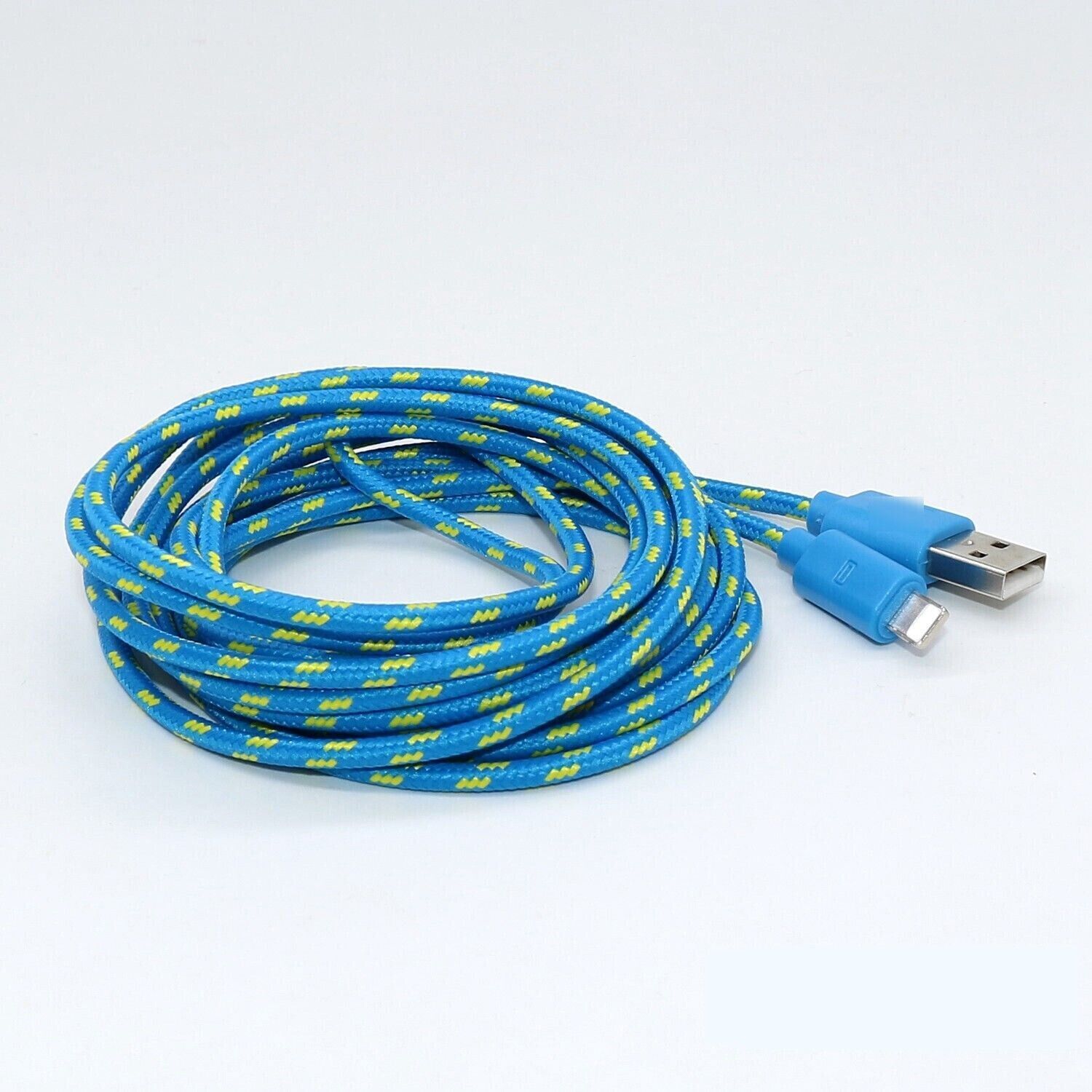 Charging Data Cable 5 Pack 3/6/10ft Charger Nylon Braided For Apple