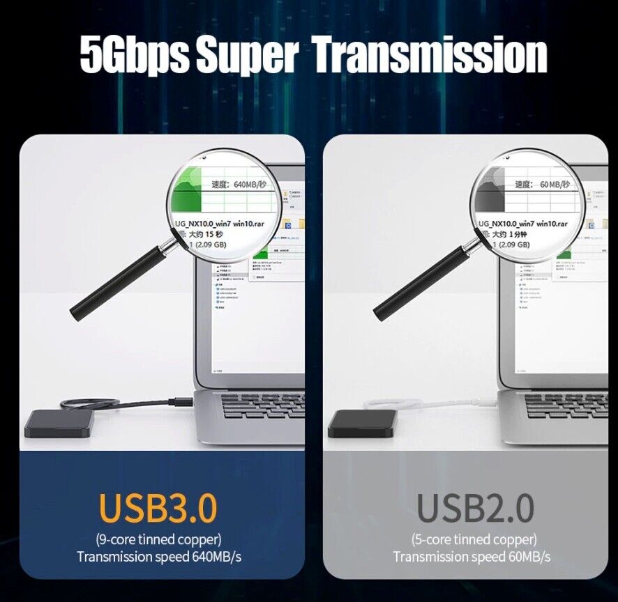 USB 3.0 A Stecker auf A Stecker Kabel Datenübertragung Super Speed Ladegerät