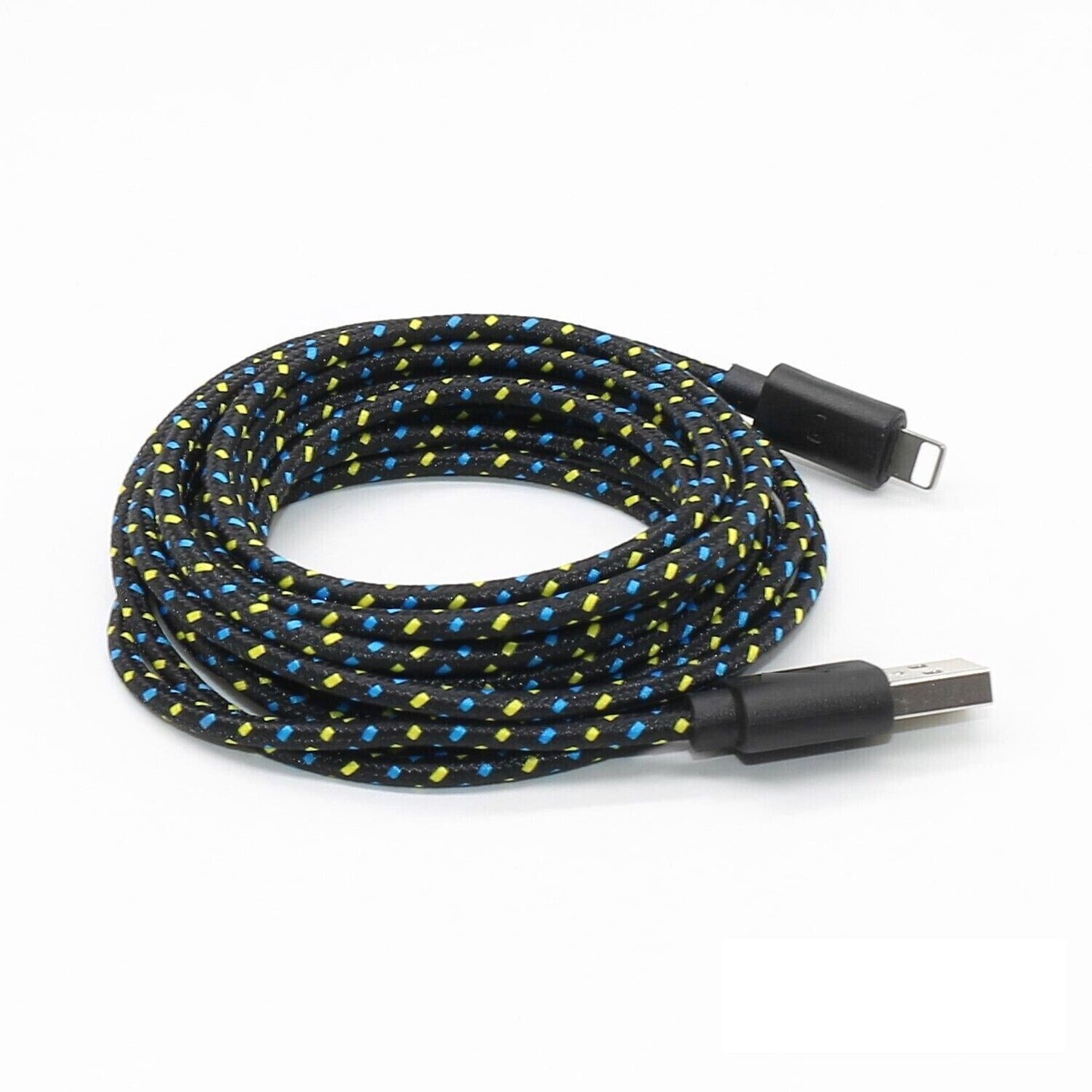 Cable de datos de carga, paquete de 5, de 3/6/10 pies, trenzado de nylon, para Apple