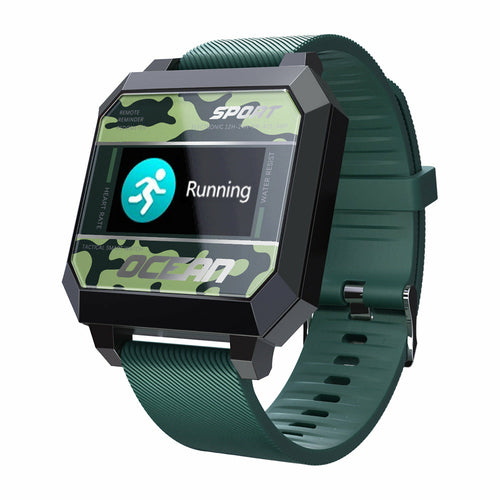 Herzrate Blutdruck Oximeter Schritt Smart Sportuhr