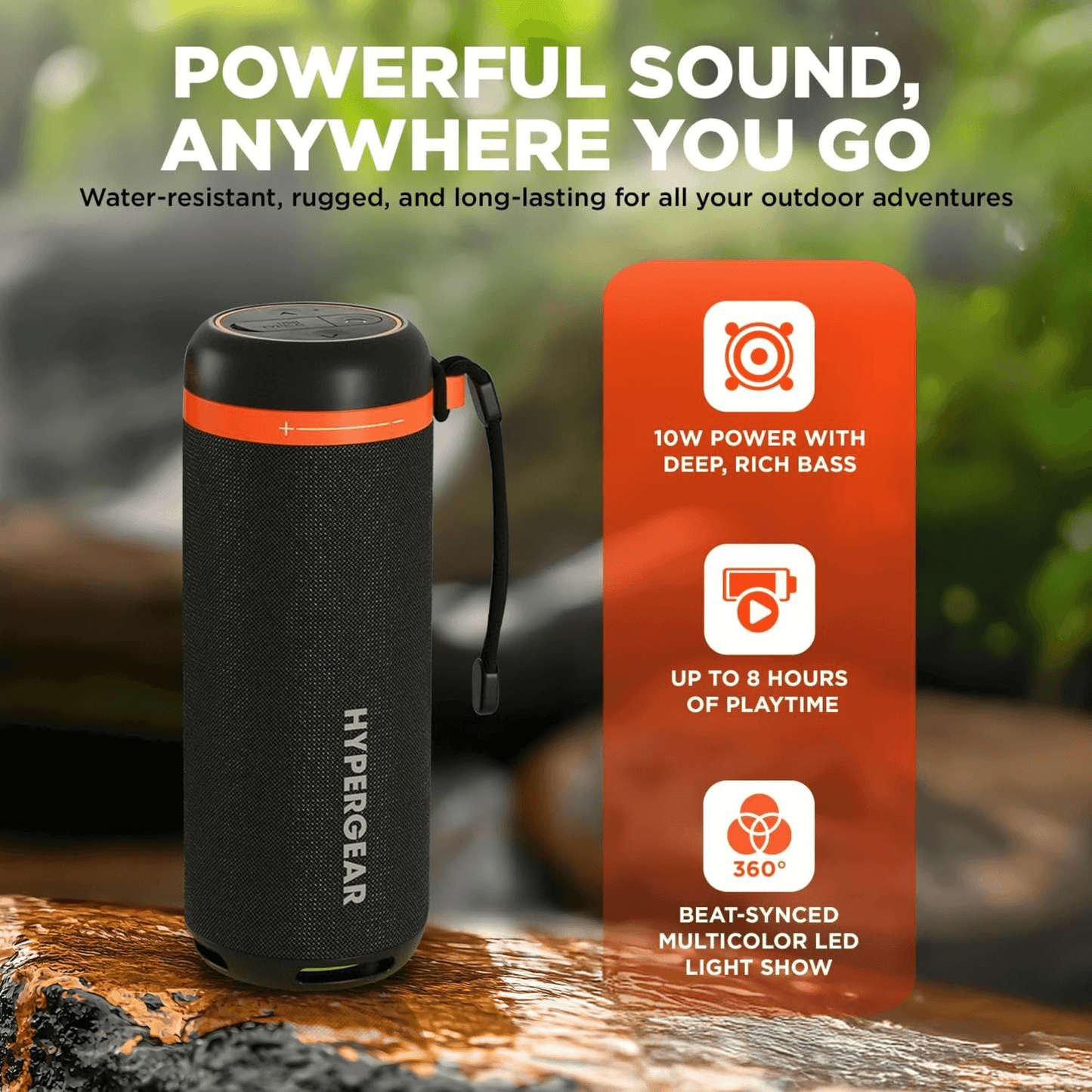 HyperGear SoundTower Tragbarer Bluetooth-Lautsprecher