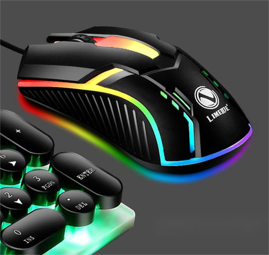 Kabelgebundene USB-Maus mit Hintergrundbeleuchtung für kompetitives Gaming