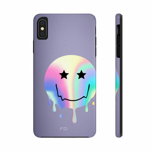 Happy Face with Stars Handyhülle für iPhone mit kabellosem Laden