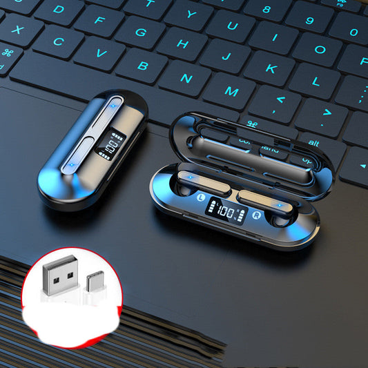Gaming-Halb-In-Ear-Kopfhörer mit Geräuschunterdrückung und Digitalanzeige