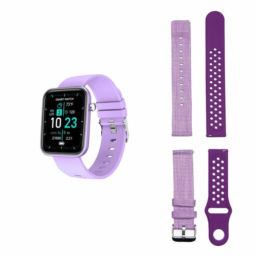 Fortschrittliche Smartwatch mit drei Armbändern und Wellness- + Aktivitäts-Tracker