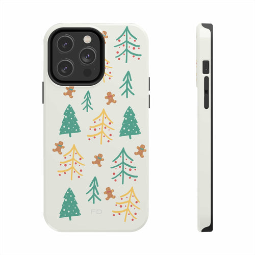 Schutzhülle für iPhone „Weihnachtsbaum“ mit kabelloser Ladefunktion