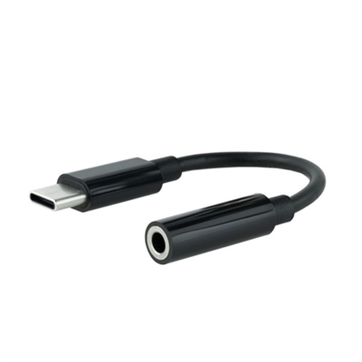 USB C auf Klinke 3,5 mm Adapter NANOCABLE 10.24.1205 Schwarz
