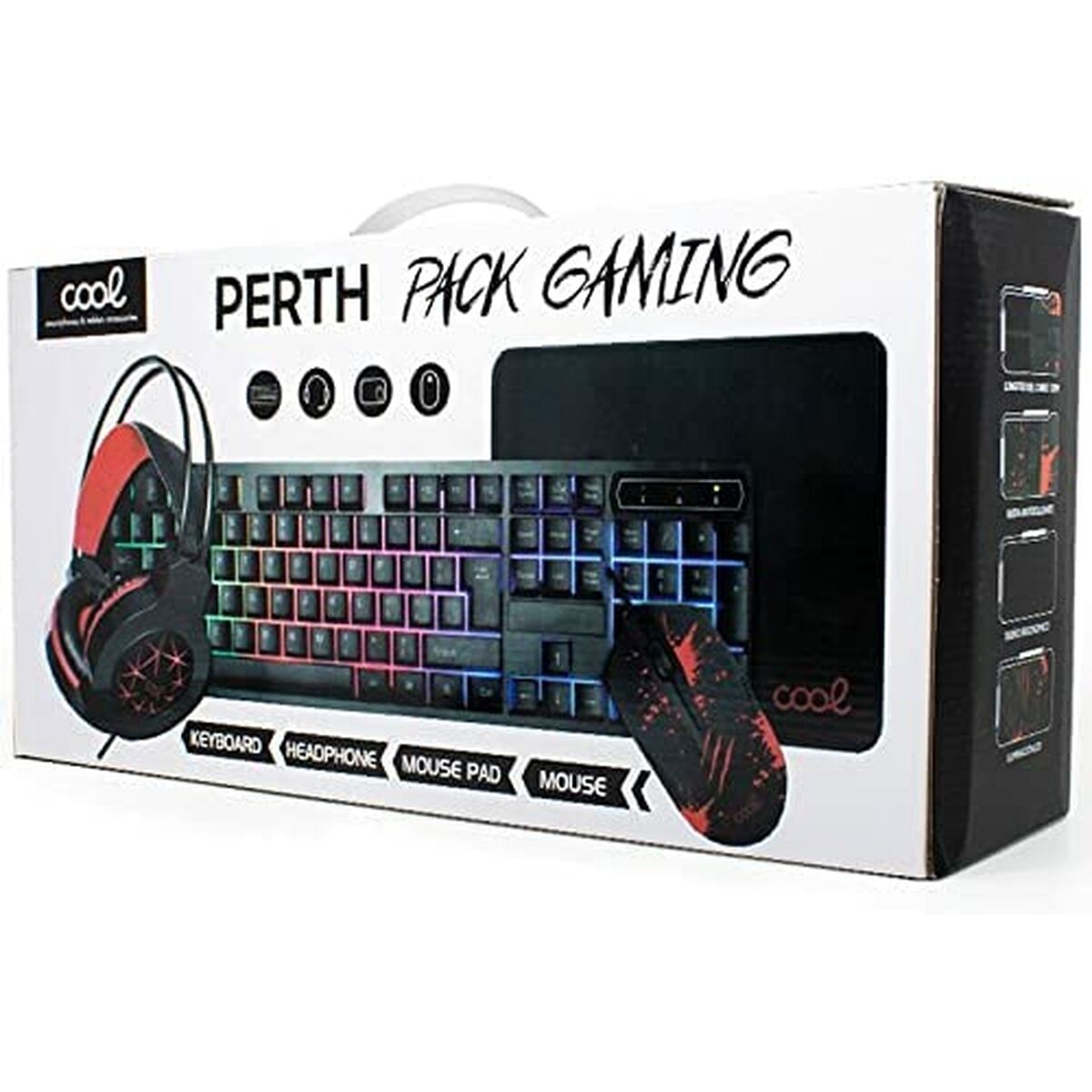 Pack Gaming Cool Perth Spanish Qwerty