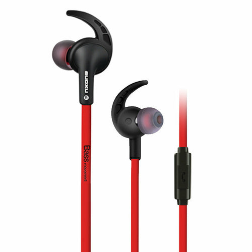 Auriculares intrauditivos deportivos de moda con control de cable