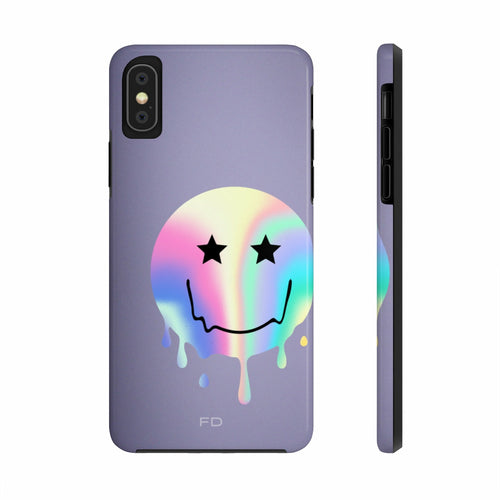 Happy Face with Stars Handyhülle für iPhone mit kabellosem Laden