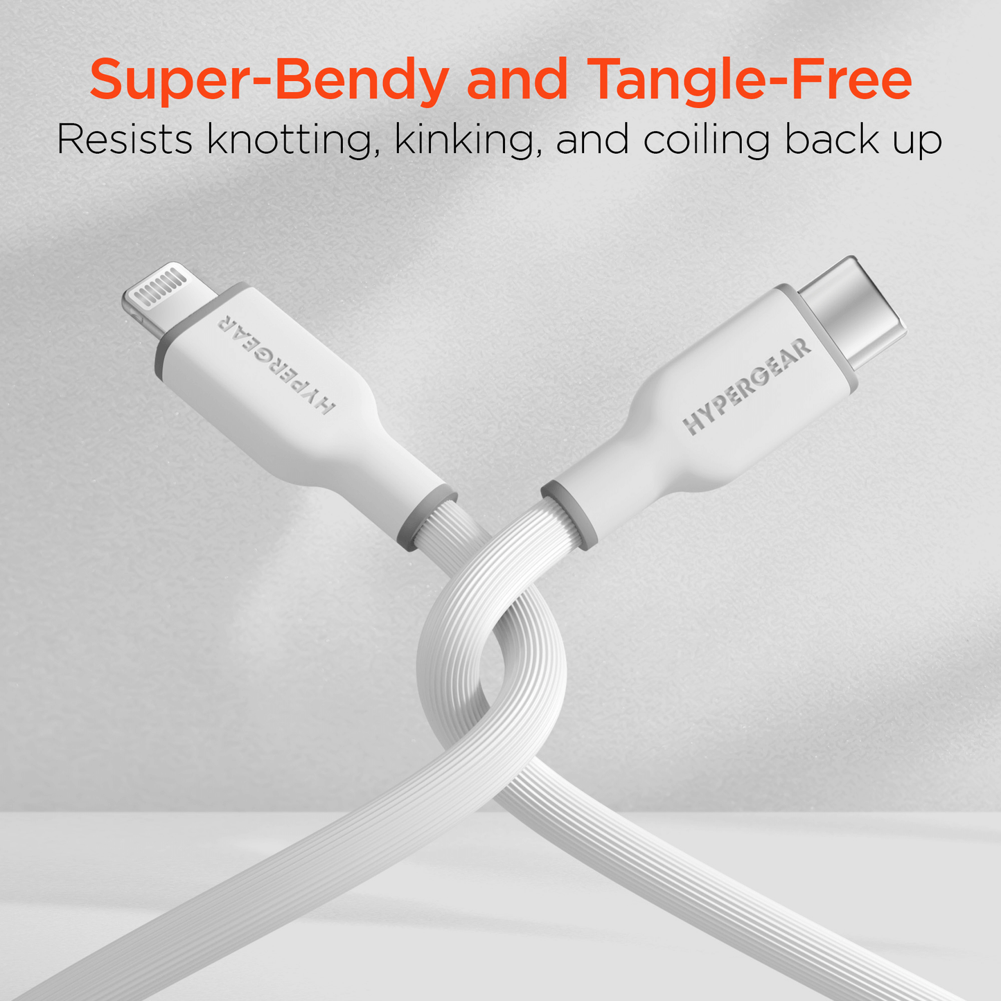 HyperGear Flexi PRO USB-C auf Lightning Kabel 3m