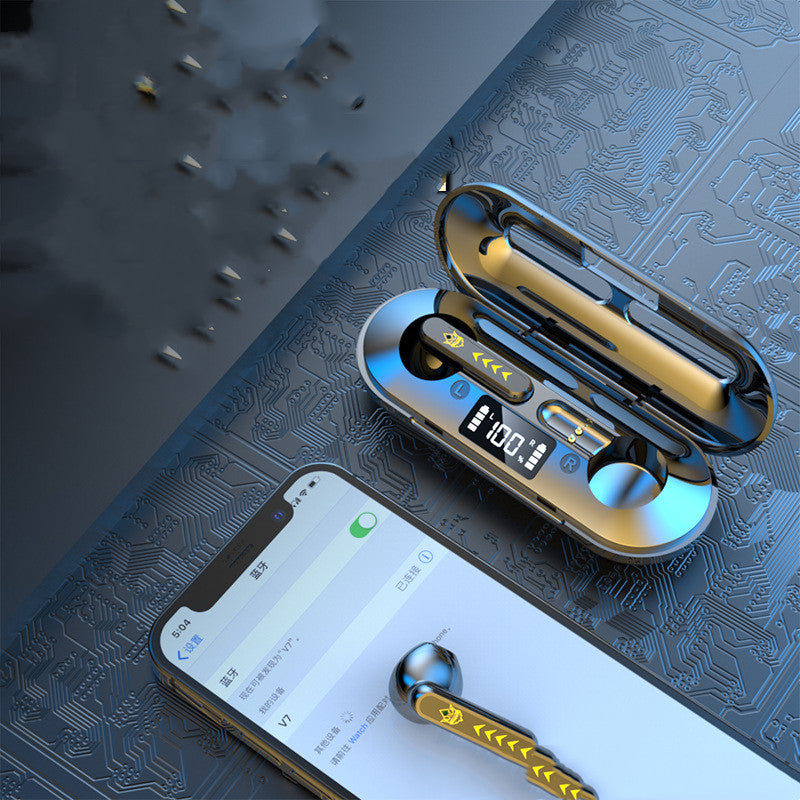 Gaming-Halb-In-Ear-Kopfhörer mit Geräuschunterdrückung und Digitalanzeige