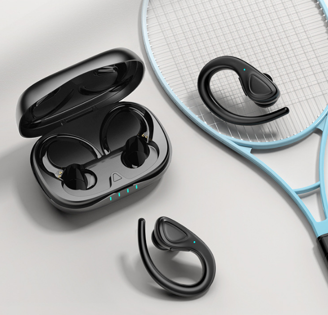 Auriculares Bluetooth Binaurales Inalámbricos Deportivos de Colgar en la Oreja