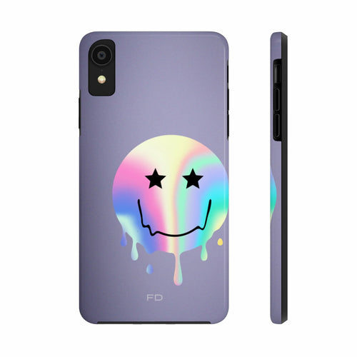 Happy Face with Stars Handyhülle für iPhone mit kabellosem Laden