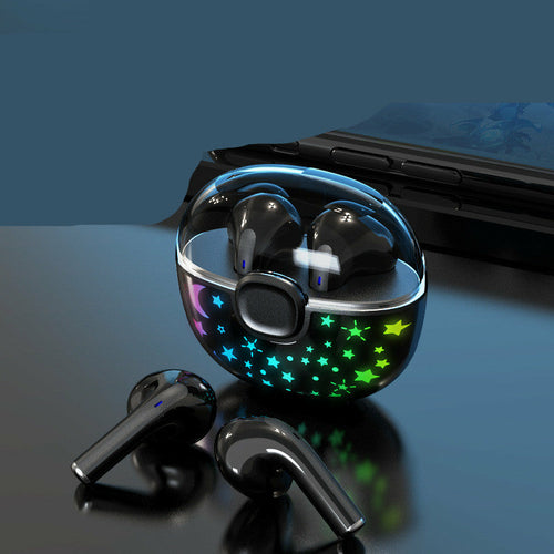 Kabelloser In-Ear-Kopfhörer mit Kapsel-Design und coolem Farbverlauf