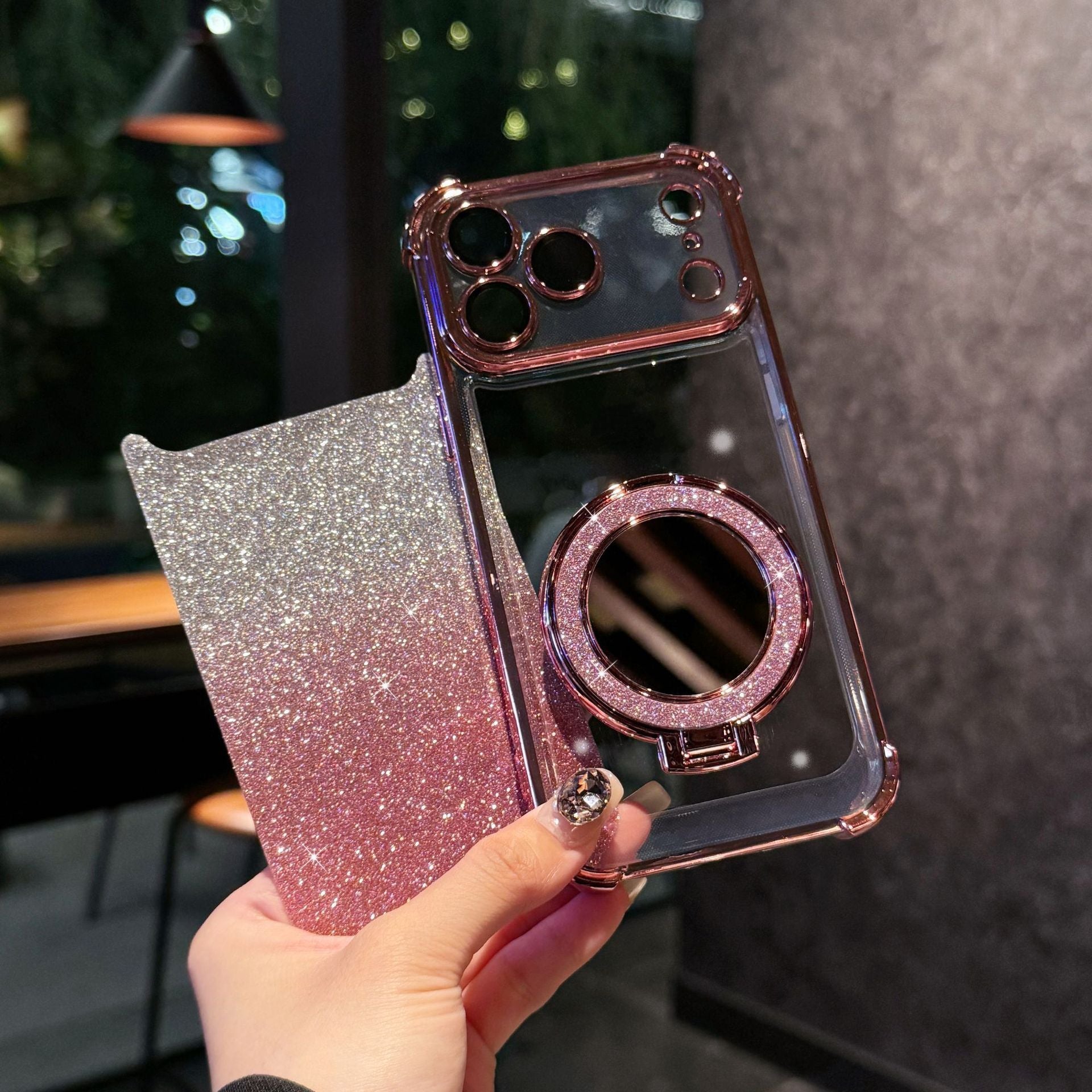 Gradient Flash Mirror Phone Cases in Multiple Colors for Stylish