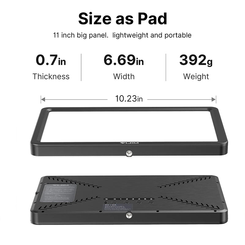 Ulanzi VIJIM K20 pro Desktop Led Panel Lights Photography Studio Lamp Fill light With Super Clamp Extend Stand for Live Stream