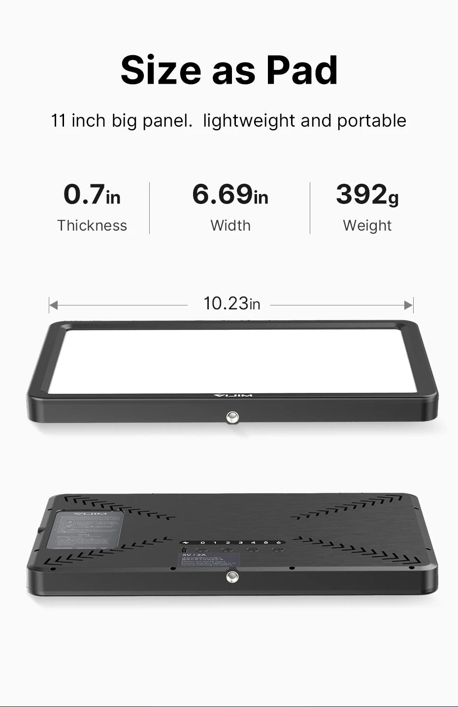 Ulanzi VIJIM K20 pro Desktop Led Panel Lights Photography Studio Lamp Fill light With Super Clamp Extend Stand for Live Stream