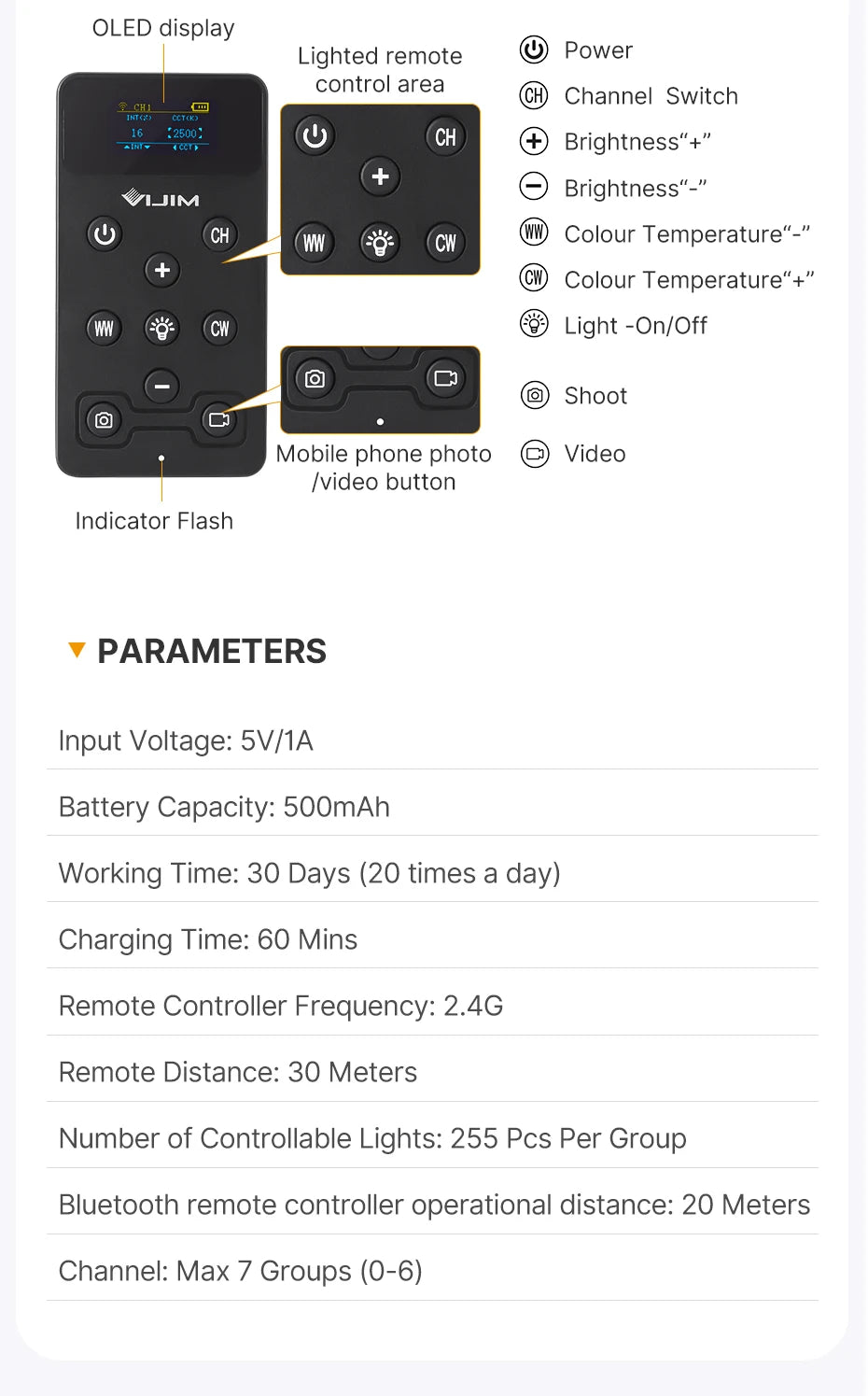 Ulanzi VIJIM K20 pro Desktop Led Panel Lights Photography Studio Lamp Fill light With Super Clamp Extend Stand for Live Stream