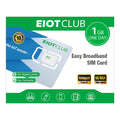 EIOTCLUB Europe SIM Card, 1GB, High-Speed Prepaid Data-Only SIM for 33 EU Countries, Rechargeable, for Phones, Routers, Tablets