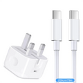Charger With Phone Cable Mobile Phone Adapter 20W For iPhone 15 16 iPad 9 10 11 iPad Air 4 5 6 Type-C Interface